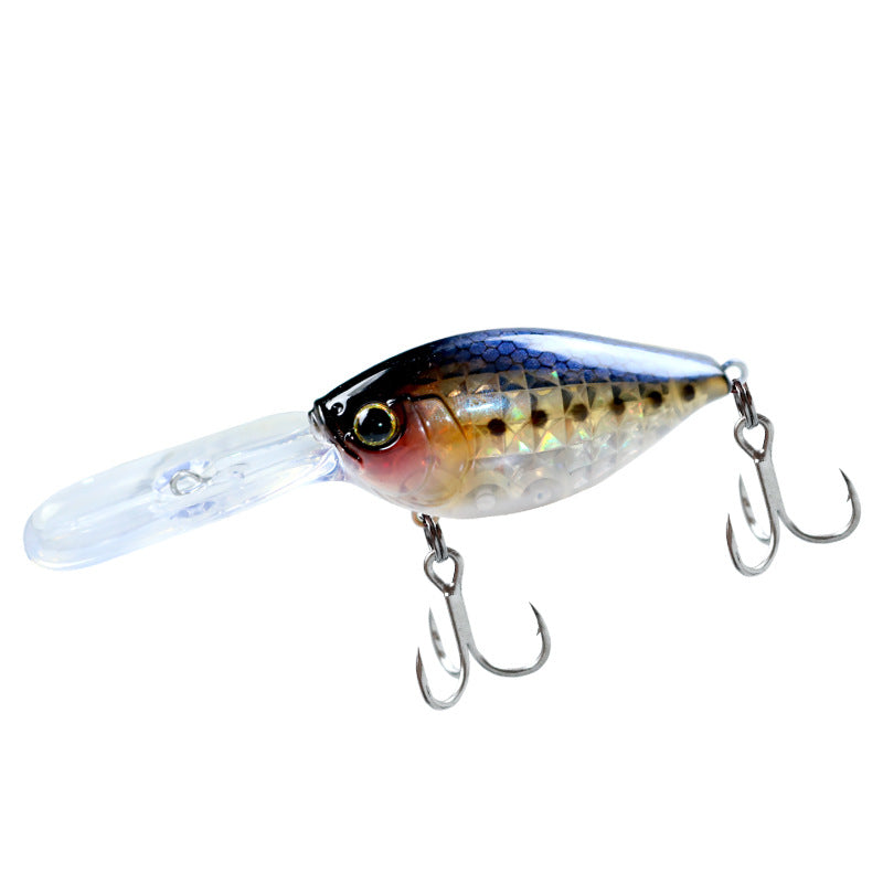 Japanese long throw deep diving long tongue plate rock little fat man Crank50mm10g perch mouth fish mandarin fish bait bait