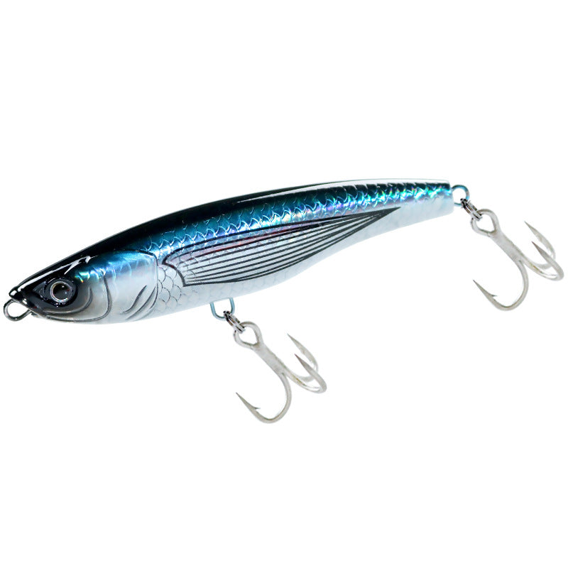 Export sea fishing submerged pencil 125mm boat fishing big object Luya bait 78g far throw fake bait golden gun Pingzheng bait