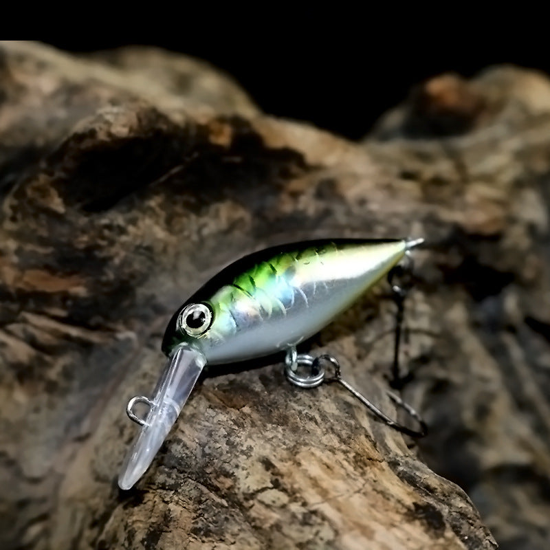Tube fishing micro-object little fat crank30mm2.4g trout road ya bait stream bait rainbow trout white strip tilapia bait