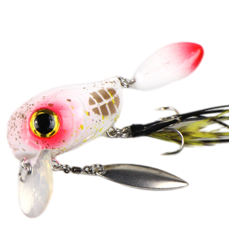 Water Department Double Rock Little Fat Bait 8g Tractor, Luya Bait Floating Water Bait Bass Mouth Bait