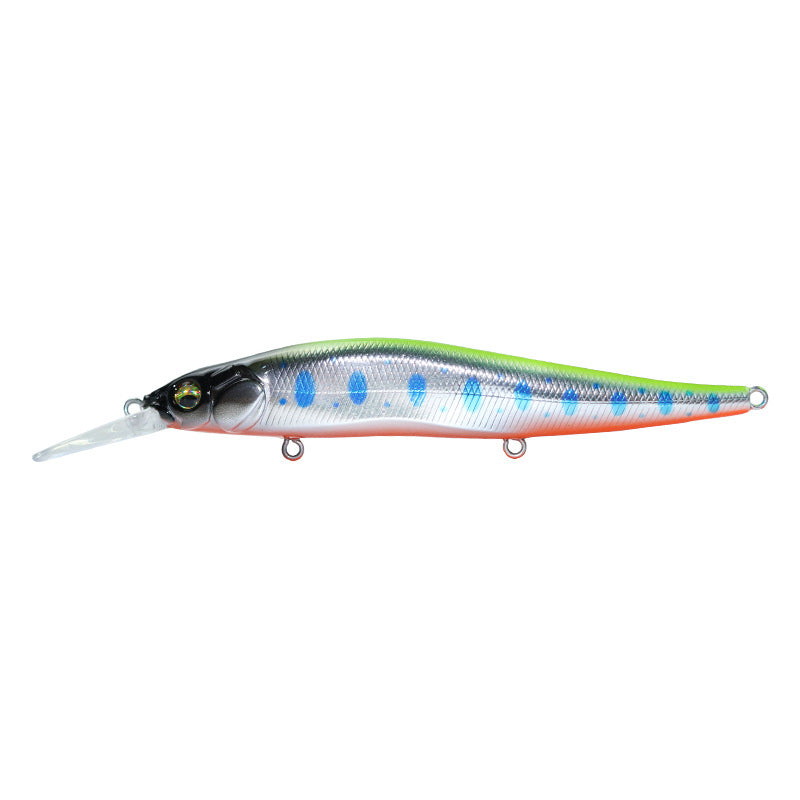 Far cast Luya bait sea fishing long tongue mino slow sink 110mm14g cocked mouth perch, fake bait simulation fake bait bait