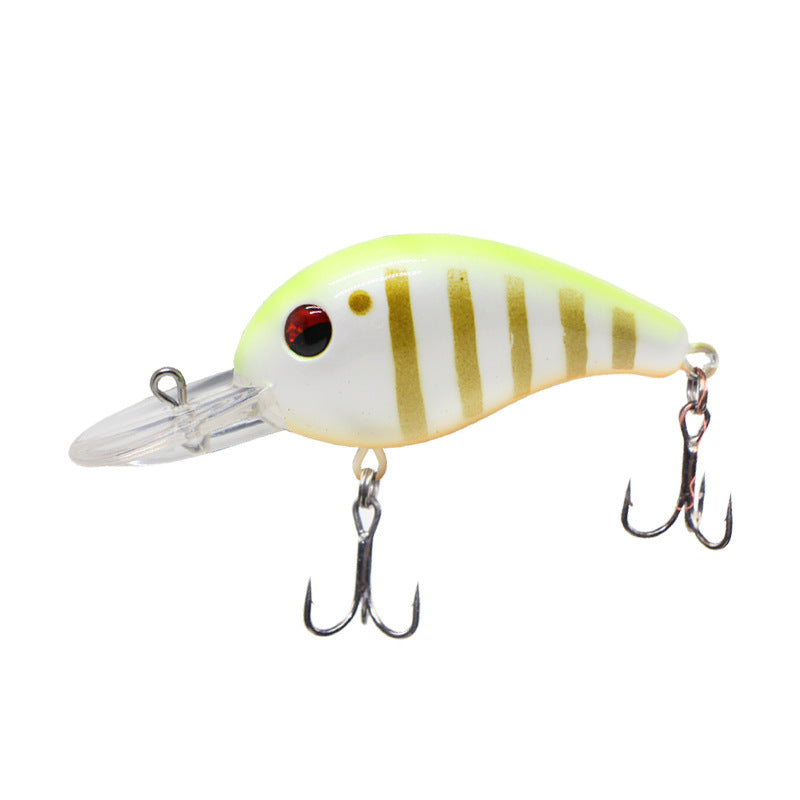 Crank long cast long tongue plate rock chubby 75mm8.5g luya fake bait, deep diving minolua bait mandarin fish bait