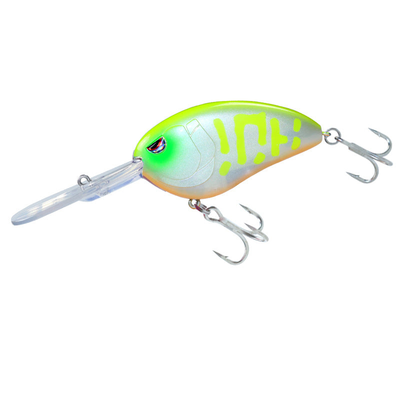 Sea fishing deep water long tongue board big fat man CRANK70mm28g floating water far throw luya bait diving depth 3m fake bait perch