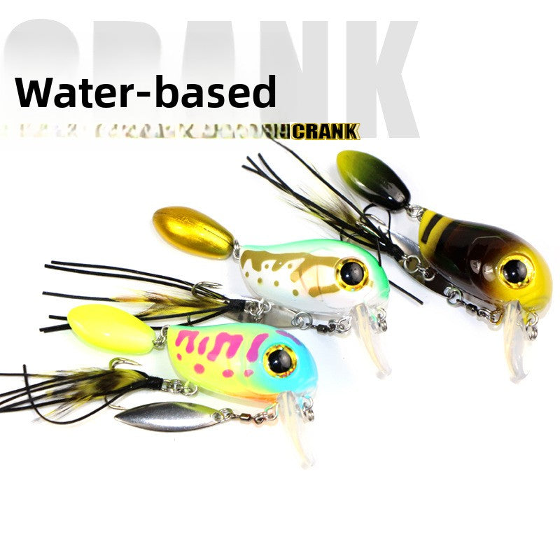 Water Department Double Rock Little Fat Bait 8g Tractor, Luya Bait Floating Water Bait Bass Mouth Bait