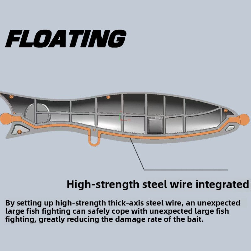 Export water surface system, round mouth big wave climbing 180mm105g sea fishing wave lying Luya bait yellow bonito sea bass fake bait bait