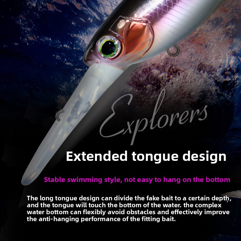 Hover Minorua Bait Long Tongue Board Mandarin Fish 10g Submersible Deep Diving Freshwater Sea Fishing Magnetic Bait Bait Bait Mouth