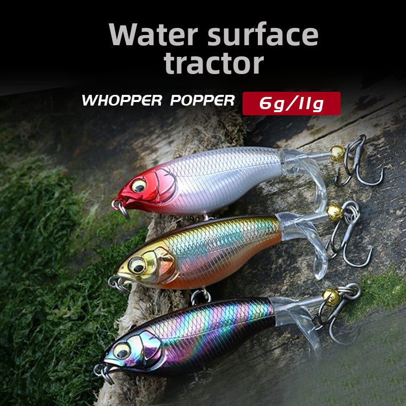 Far cast floating pencil water system tractor propeller tilt mouth perch black fish bait sea fishing freshwater luya bait
