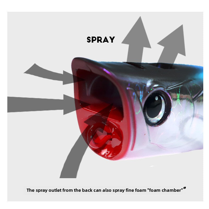 The water surface is a large water flower spray water wave climbing sea fishing Luya bait 8.5g15g dog mouth, freshwater bait hard bait