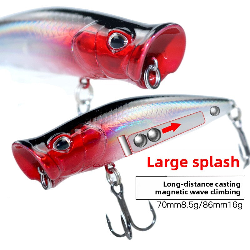 Far-cast wave chopping water system Luya bait, big water flower wave climbing 8.5g16g floating magnetic bait, bass bait