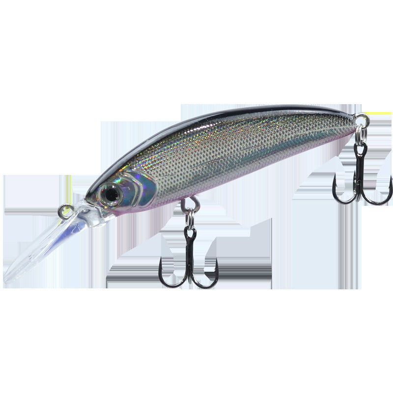 Submerged Xiaomi Nuo long tongue board Luya bait 6.2g72mm fake bait deep diving micro-object horse mouth bait mandarin fish mandarin fish perch