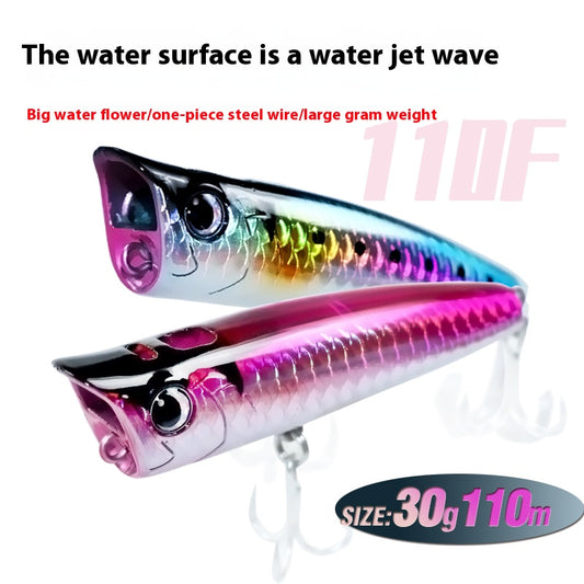 Big water flower wave climbing Luya bait 22g -30g floating water hitting water wave, sea fishing bait sea bass bait