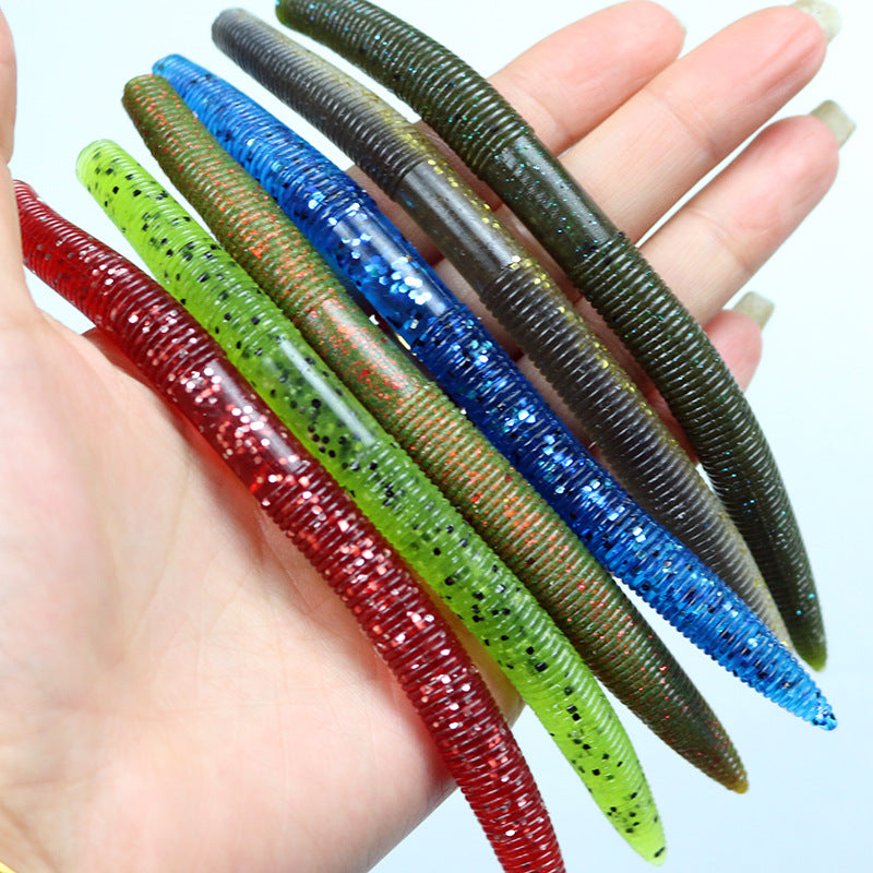 Wholesale Luya Bait Soft Bait Earthworm 14cm 8.5g Lead Free Pour Fishing Noodle Worm Large Earthworm, Bionic False Bait