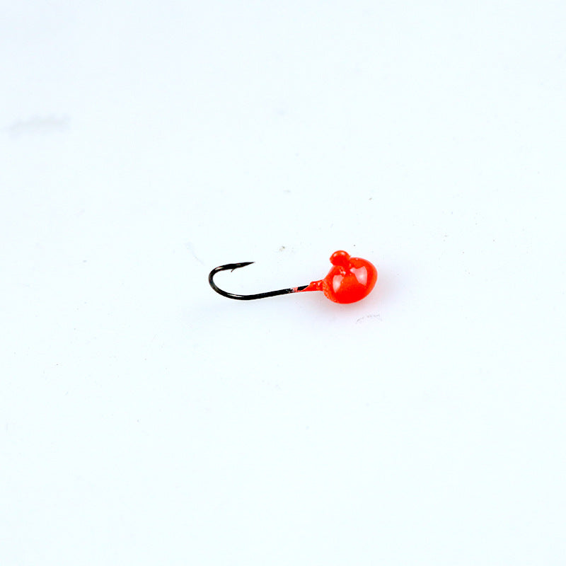 Fishing Mini Lead Head Hook Root Fishing Ice Fishing 0.5g 0.7g Luya Hook Soft Bait Hook Foreign Trade Fish Hook Soft Insect Hook