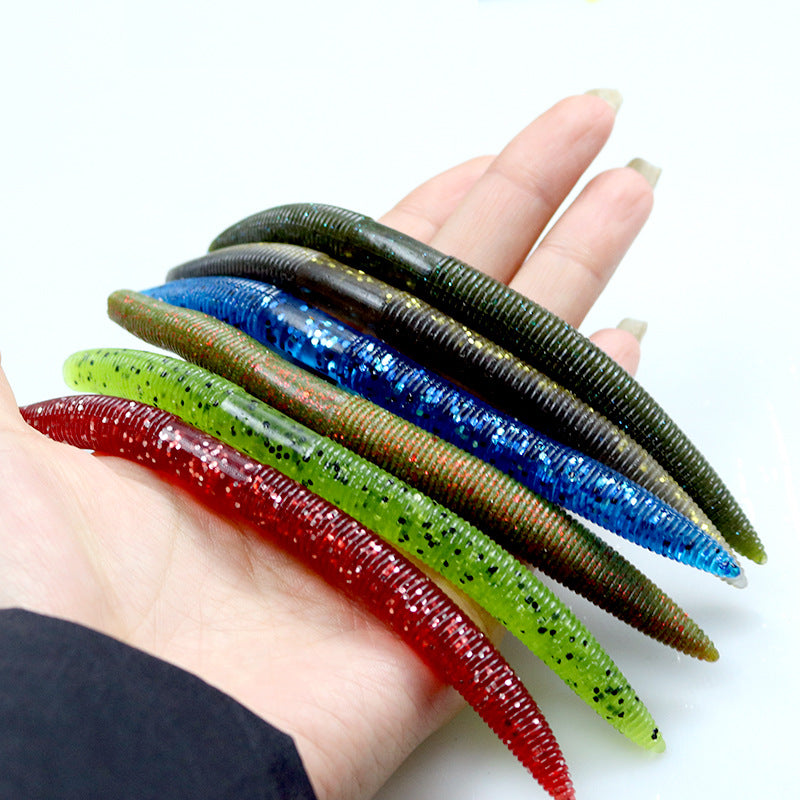 Wholesale Luya Bait Soft Bait Earthworm 14cm 8.5g Lead Free Pour Fishing Noodle Worm Large Earthworm, Bionic False Bait