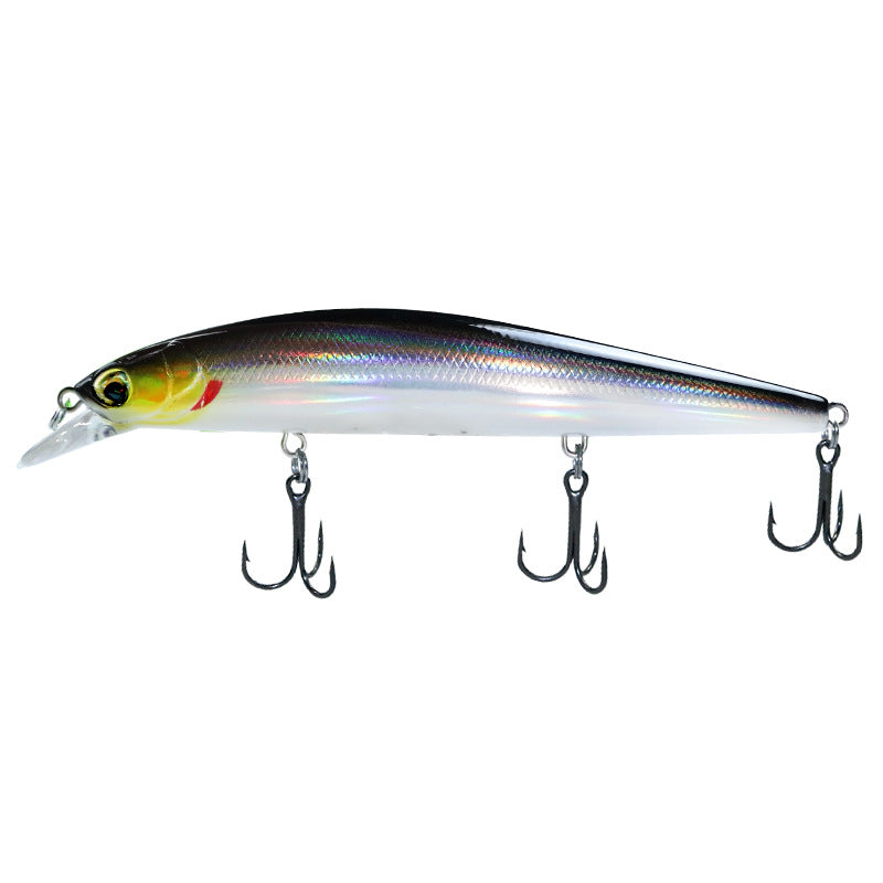 Shallow ultra-long throw floating water Mino dead fly Luya bait 125mm20g fake bait sea bass fish, mouth bait bait bait