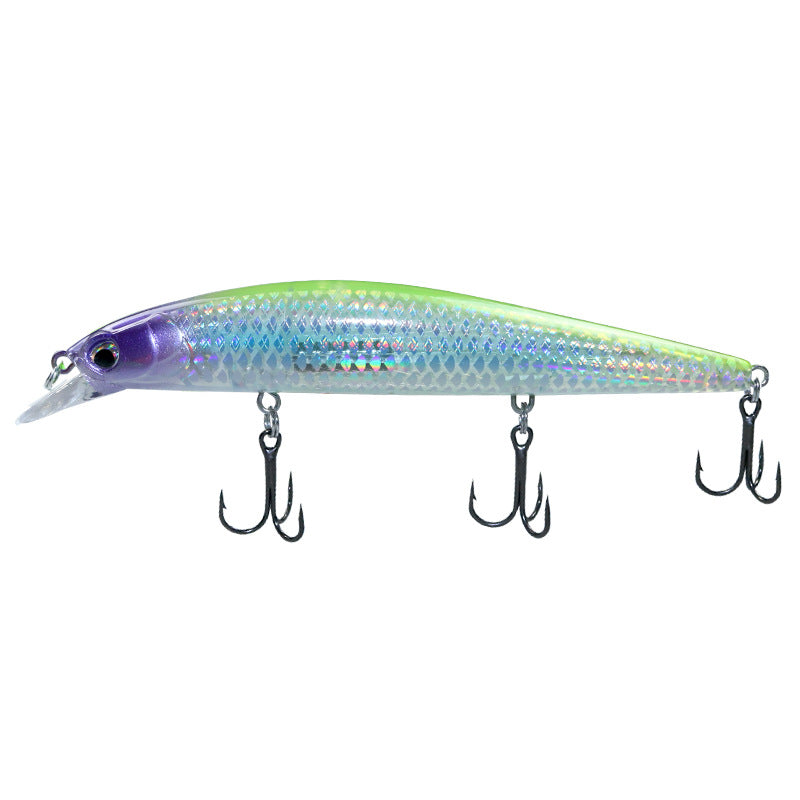 Shallow ultra-long throw floating water Mino dead fly Luya bait 125mm20g fake bait sea bass fish, mouth bait bait bait