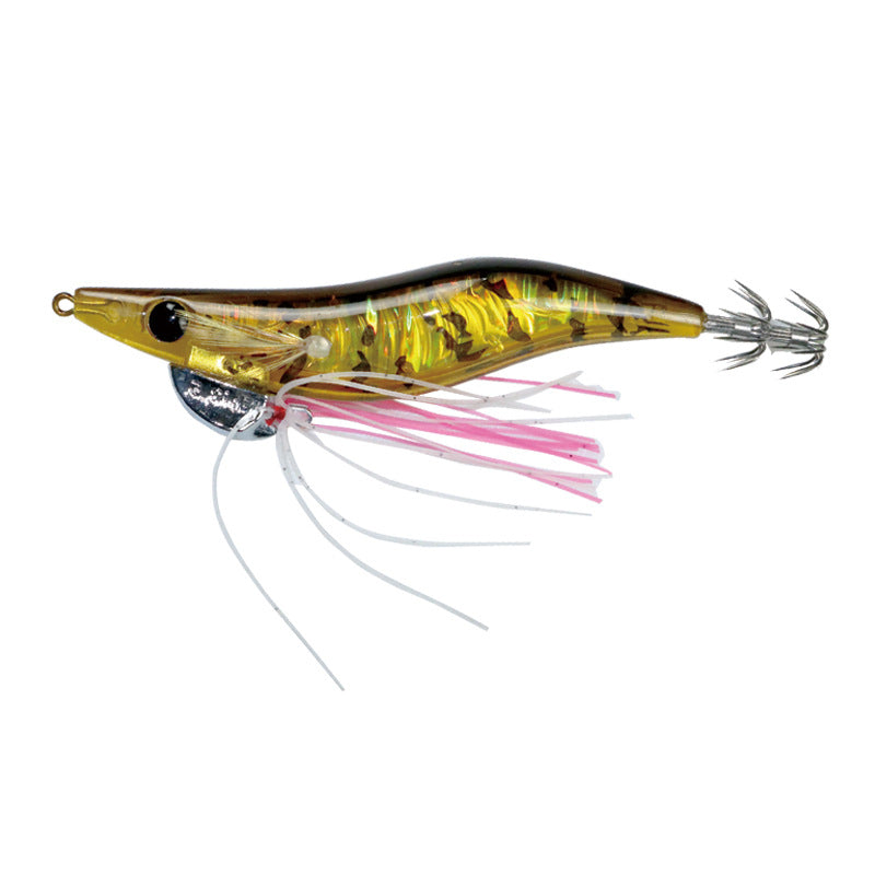 Simulated wooden shrimp 21g Simulated shrimp sound squid hook Sea fishing Luya bait inner laser umbrella hook