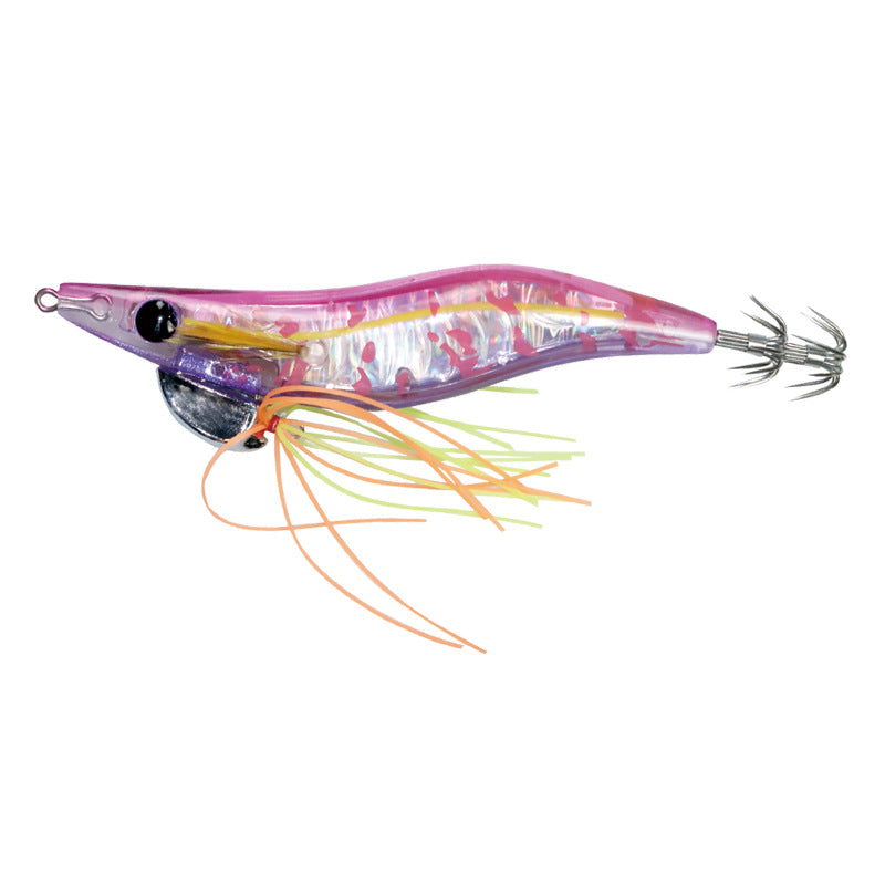 Simulated wooden shrimp 21g Simulated shrimp sound squid hook Sea fishing Luya bait inner laser umbrella hook