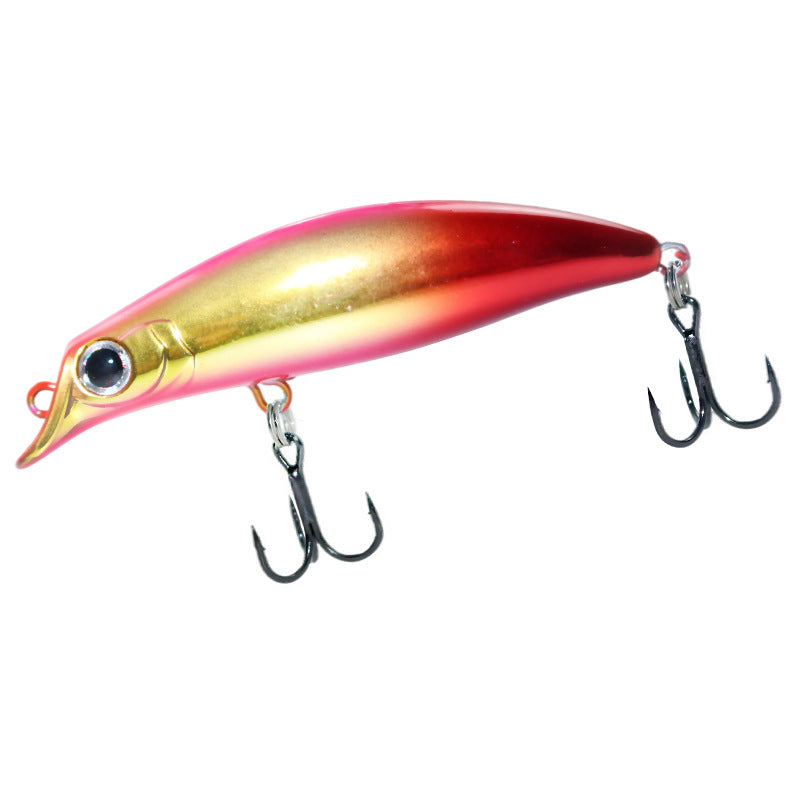 Far investment shoal shallow bait floating Minolua bait 75mm7g fresh water bait white strip plastic bait