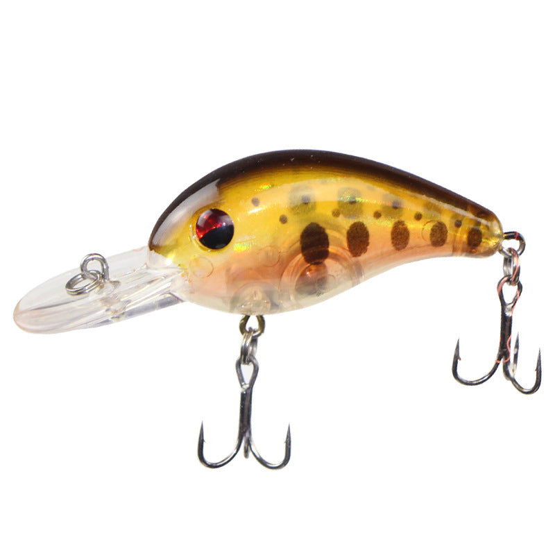 Crank long cast long tongue plate rock chubby 75mm8.5g luya fake bait, deep diving minolua bait mandarin fish bait