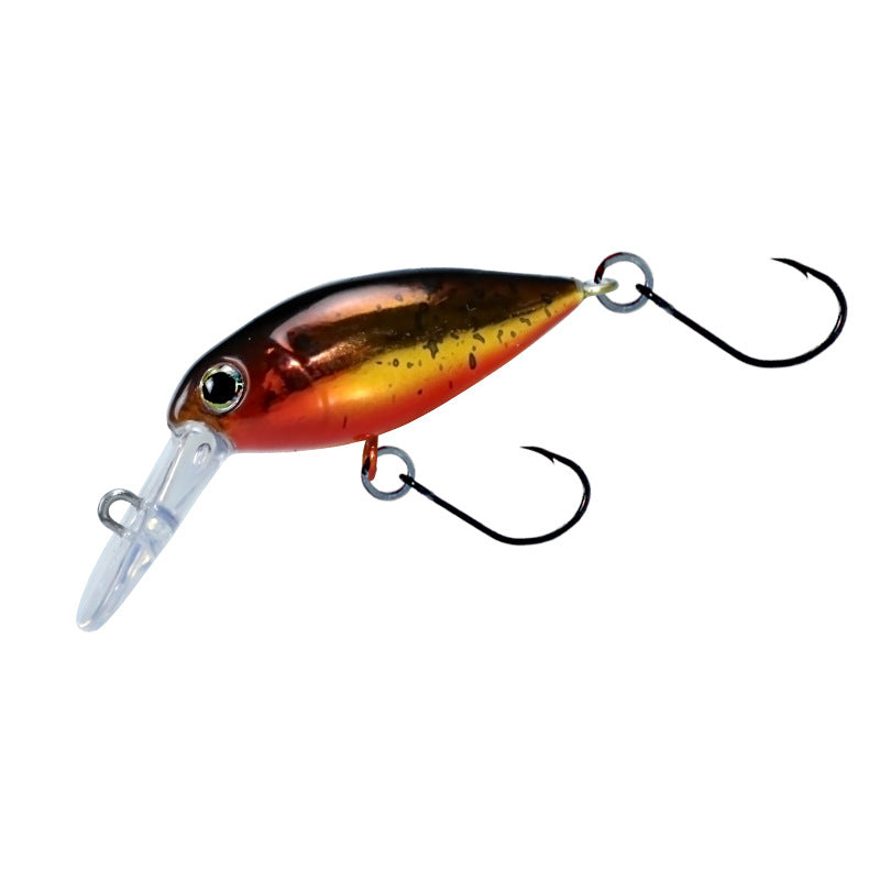 Tube fishing micro-object little fat crank30mm2.4g trout road ya bait stream bait rainbow trout white strip tilapia bait