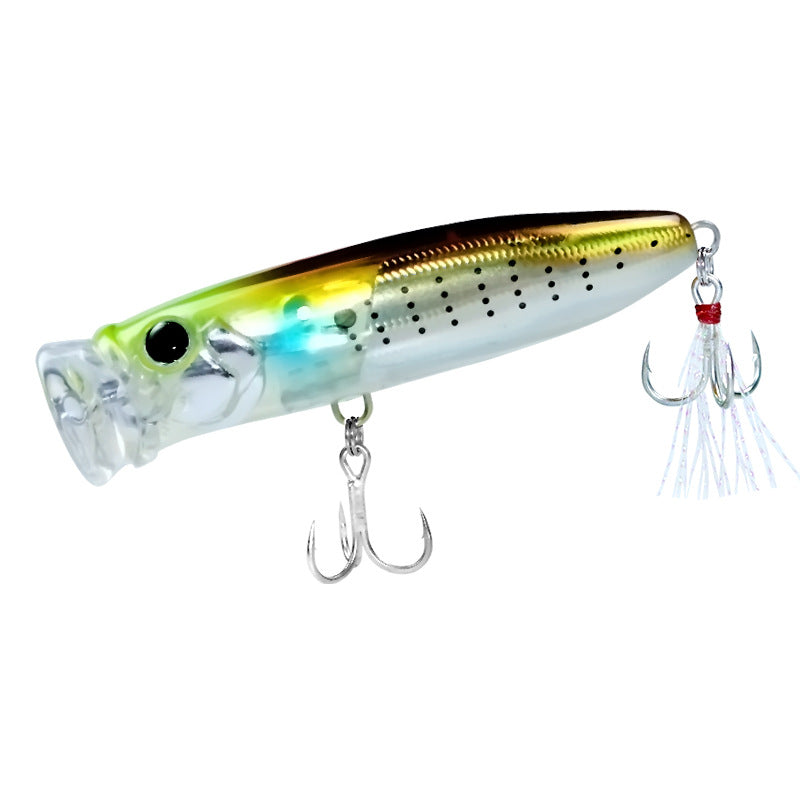 Far cast water system Crazy Lin Flash Lin reflective round mouth wave climbing 8g18g floating wave scraping fake bait bait warped mouth perch