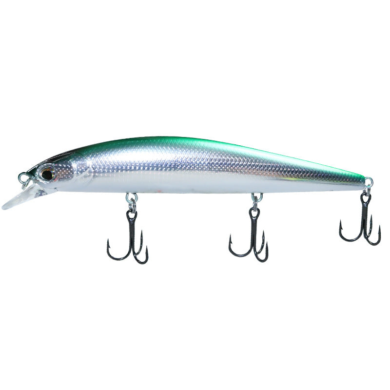 Shallow ultra-long throw floating water Mino dead fly Luya bait 125mm20g fake bait sea bass fish, mouth bait bait bait