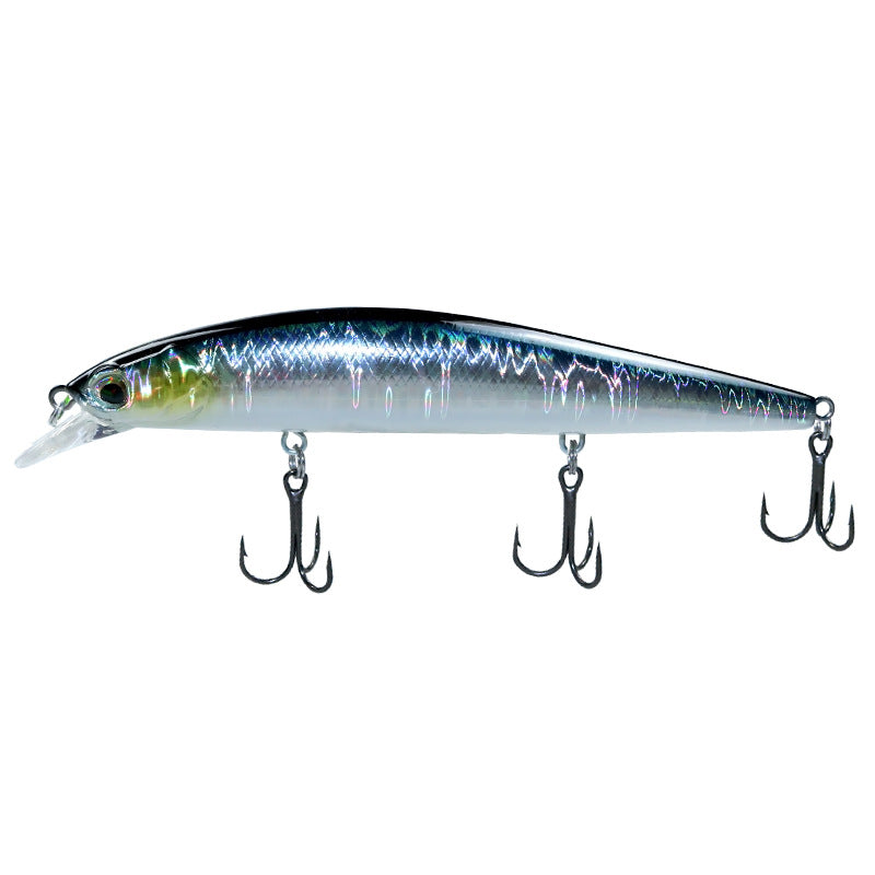Shallow ultra-long throw floating water Mino dead fly Luya bait 125mm20g fake bait sea bass fish, mouth bait bait bait