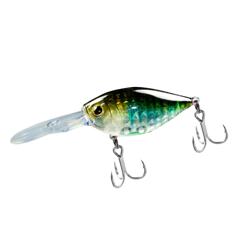 Japanese long throw deep diving long tongue plate rock little fat man Crank50mm10g perch mouth fish mandarin fish bait bait