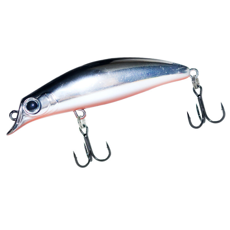 Far investment shoal shallow bait floating Minolua bait 75mm7g fresh water bait white strip plastic bait