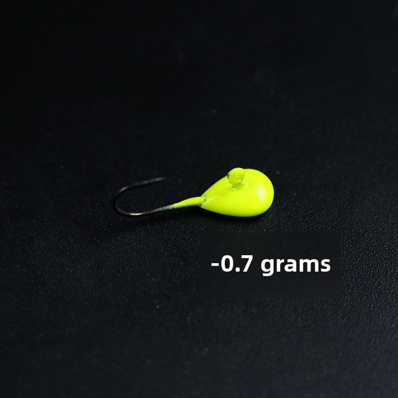Fishing Mini Lead Head Hook Root Fishing Ice Fishing 0.5g 0.7g Luya Hook Soft Bait Hook Foreign Trade Fish Hook Soft Insect Hook