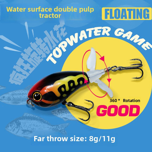 Water system long-throw tractor Luya bait, floating pencil bait, propeller bait, freshwater blackfish bait