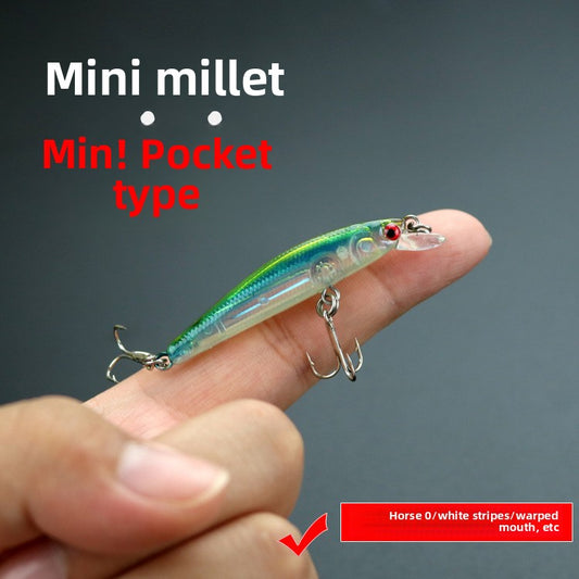 Micromatter Luya bait horse mouth bait Mino 5cm2 Kluya bait bionic bait mouth white strip bait bait wholesale