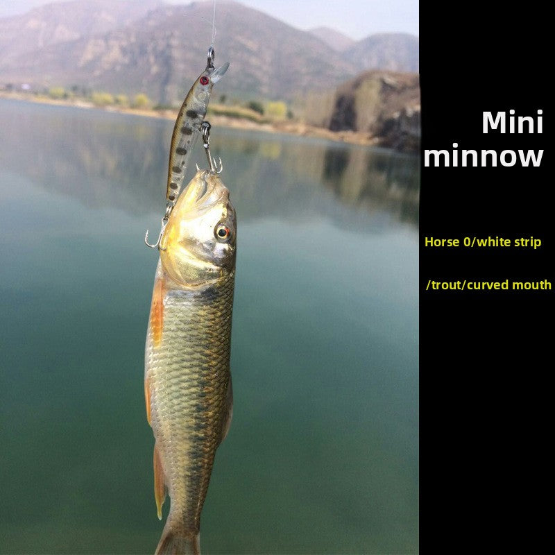 Micromatter Luya bait horse mouth bait Mino 5cm2 Kluya bait bionic bait mouth white strip bait bait wholesale
